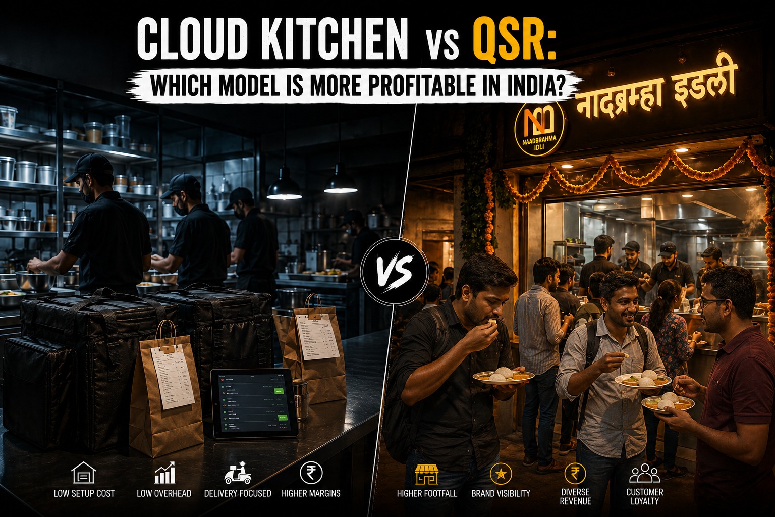 Cloud Kitchen vs QSR: Which Model Is More Profitable in India? (2026 Guide) 