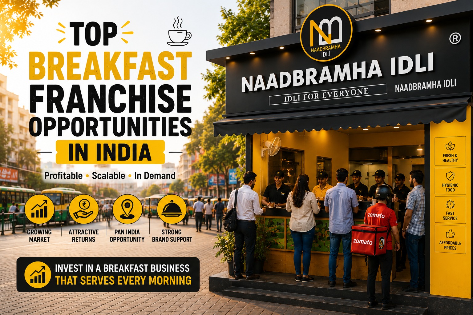 Top Breakfast Franchise Opportunities in India in 2026