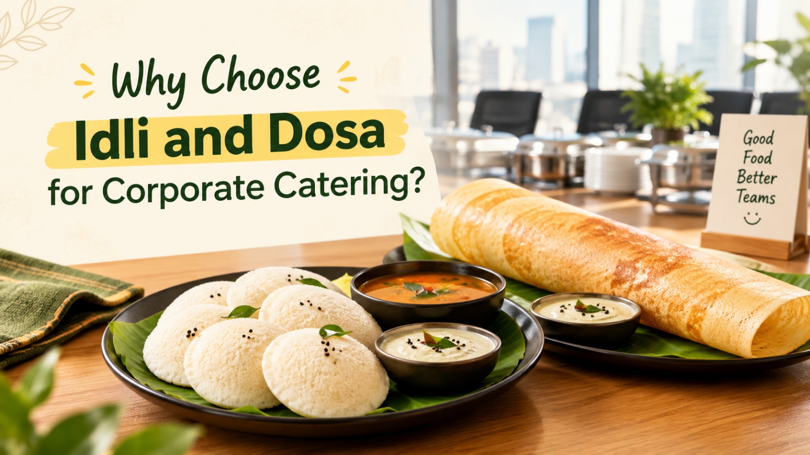 Why Choose Idli and Dosa for Corporate Catering?