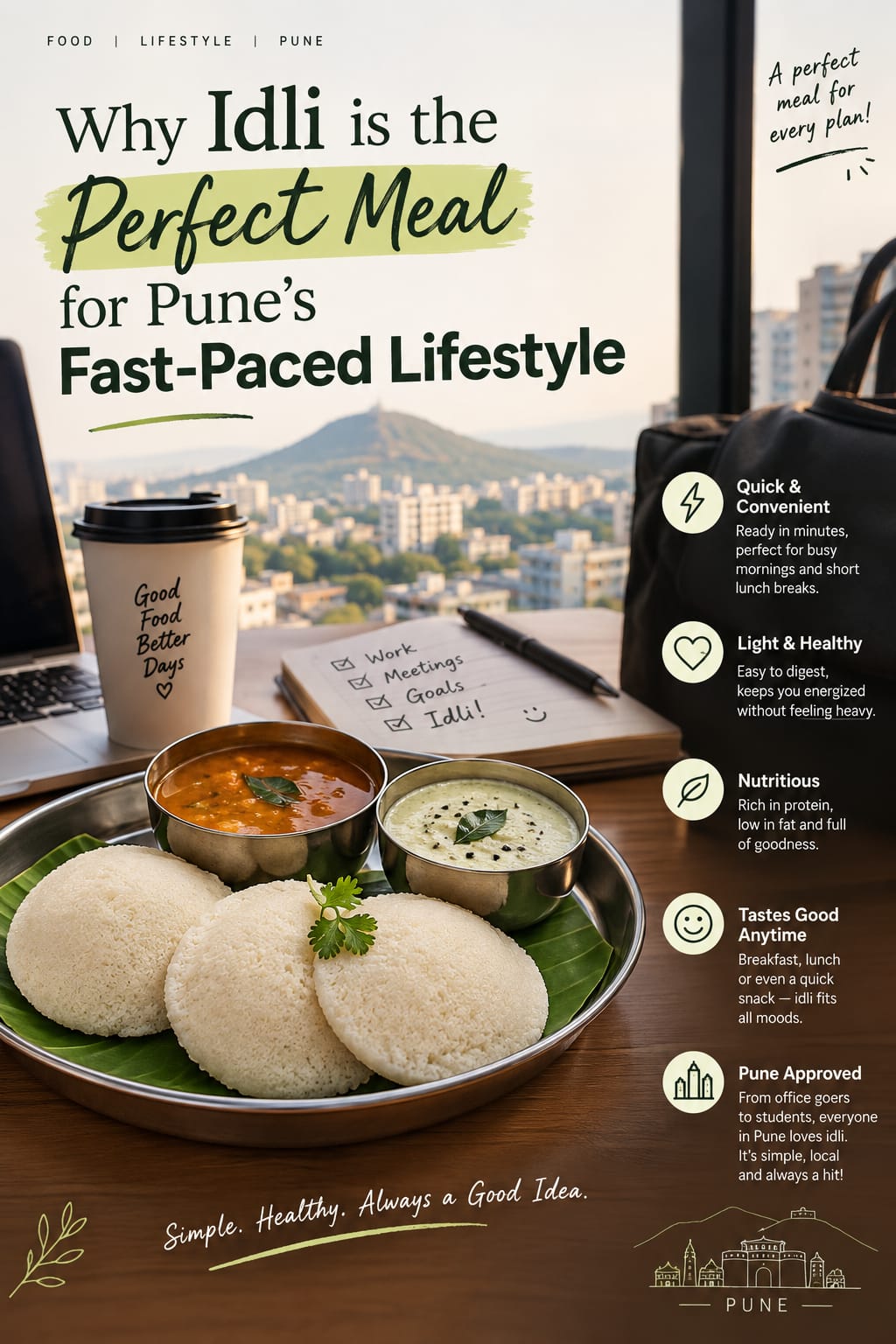 Why Idli Is the Perfect Meal for Pune’s Fast-Paced Lifestyle 